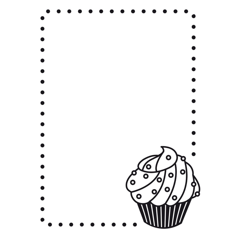 Vaessen creative • cartella per goffratura con angolo per cupcake