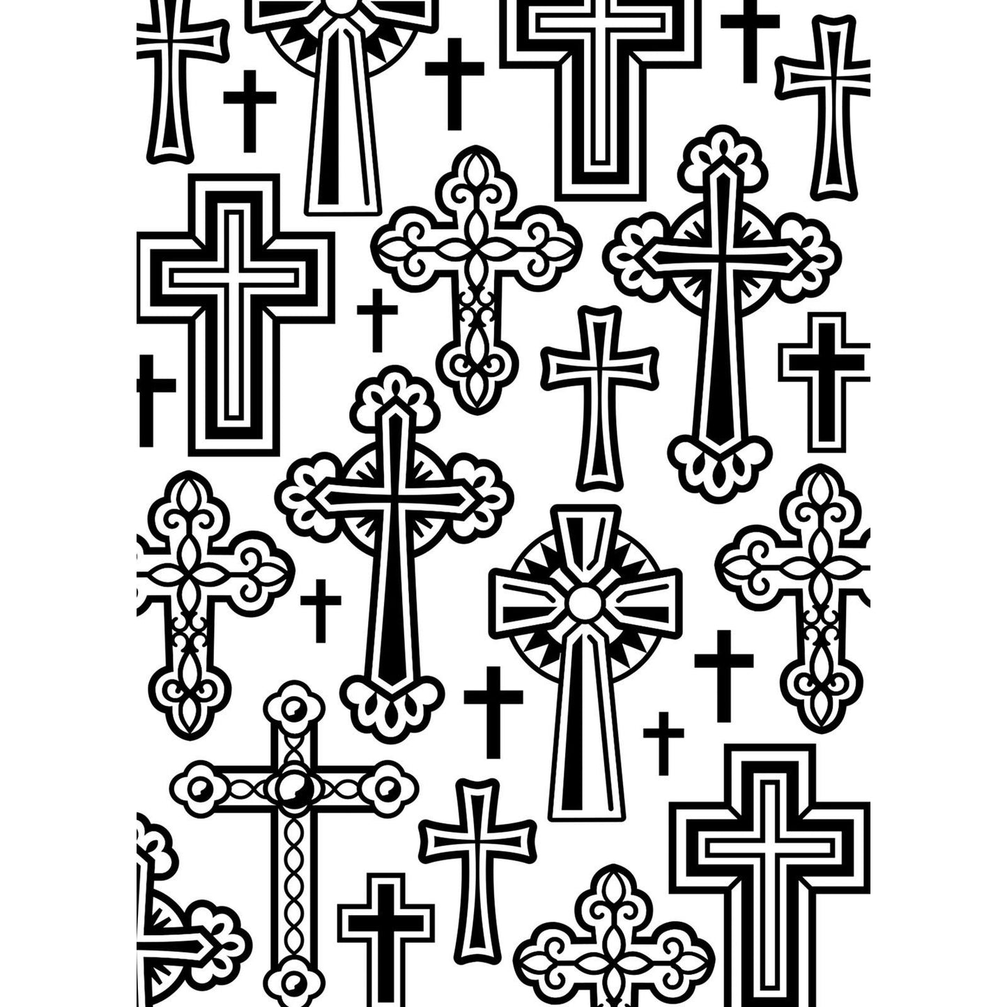 Vaessen creative • cartella per goffratura croci