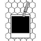 Vaessen creative • embossing folder polaroid op draad