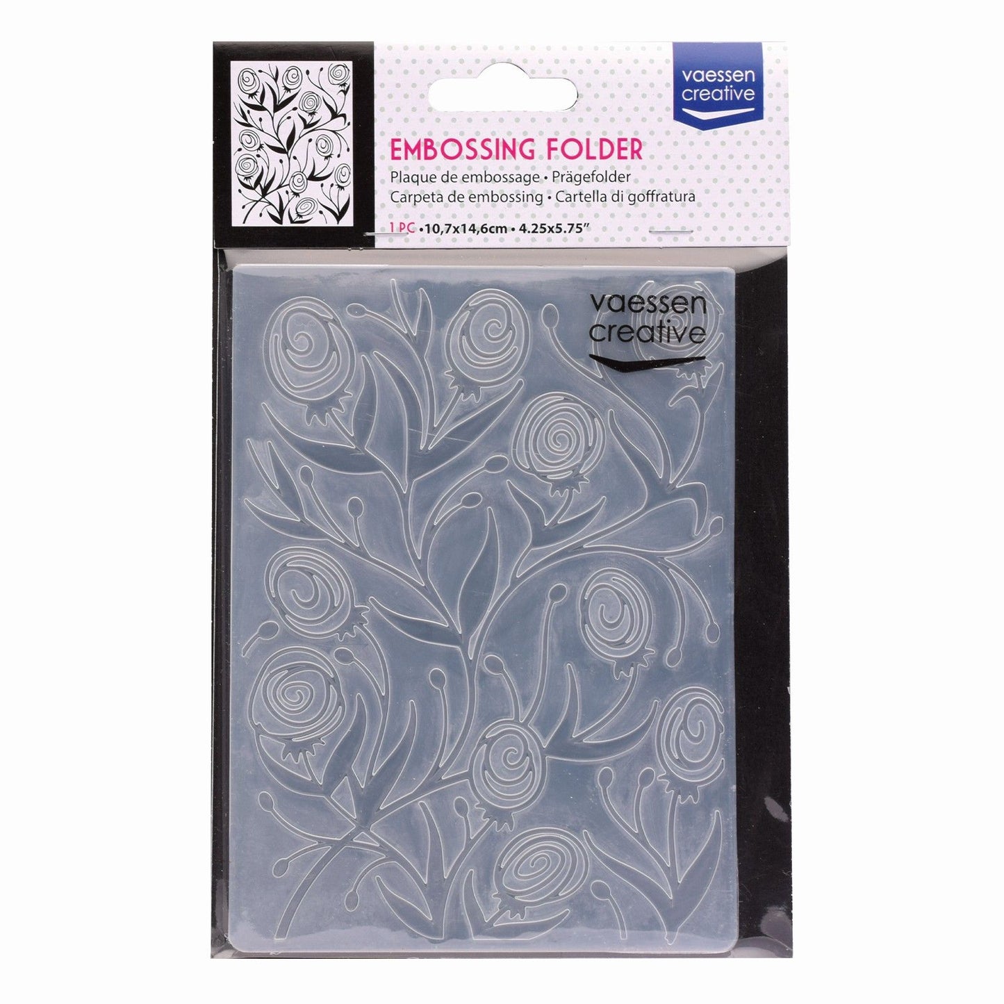 Vaessen creative • carpeta de estampado ranunculus