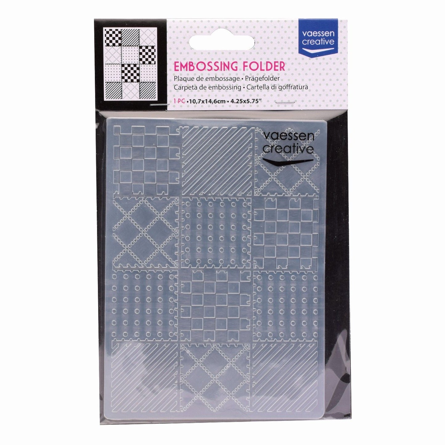 Vaessen creative • carpeta de estampado patchwork