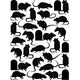 Vaessen creative • embossing folder muizen deuren