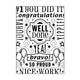 Vaessen creative • embossing folder congratulations