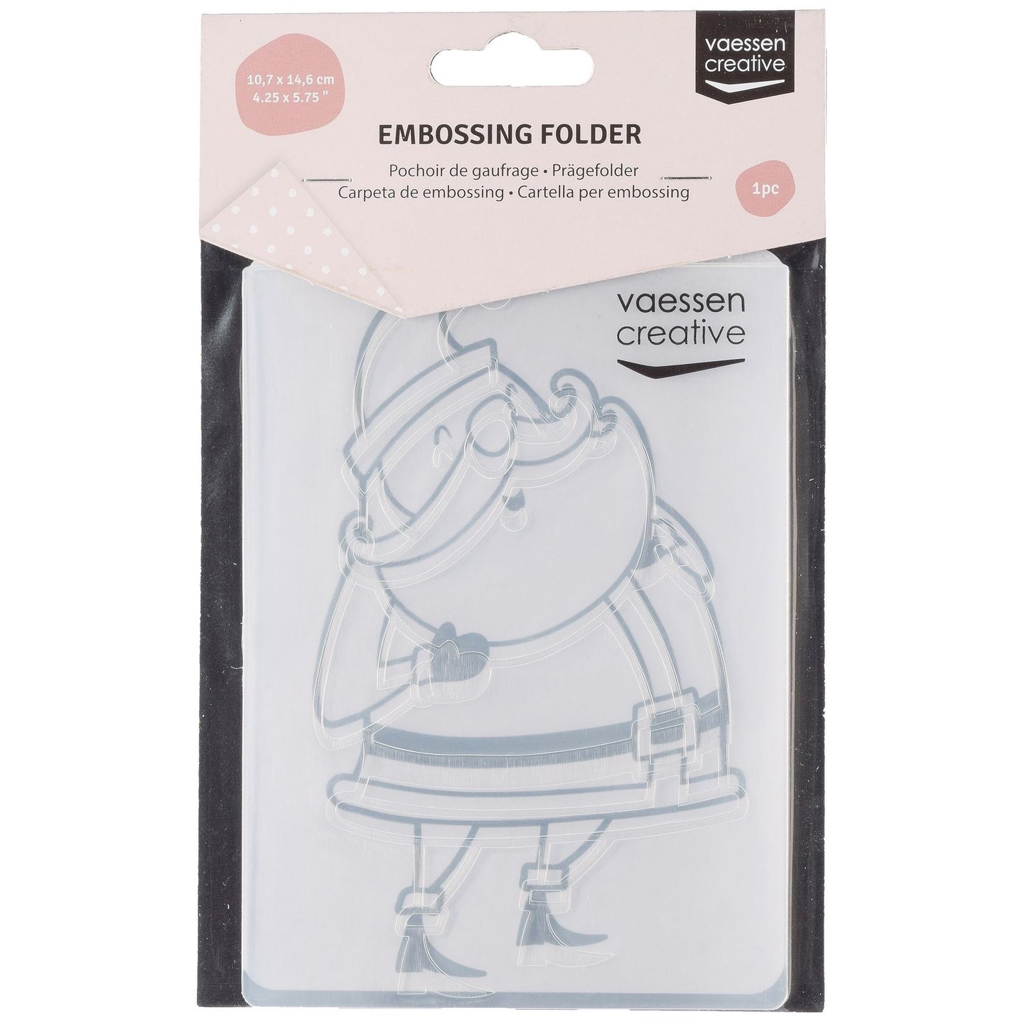 Vaessen creative • carpeta de estampado Papá Noel