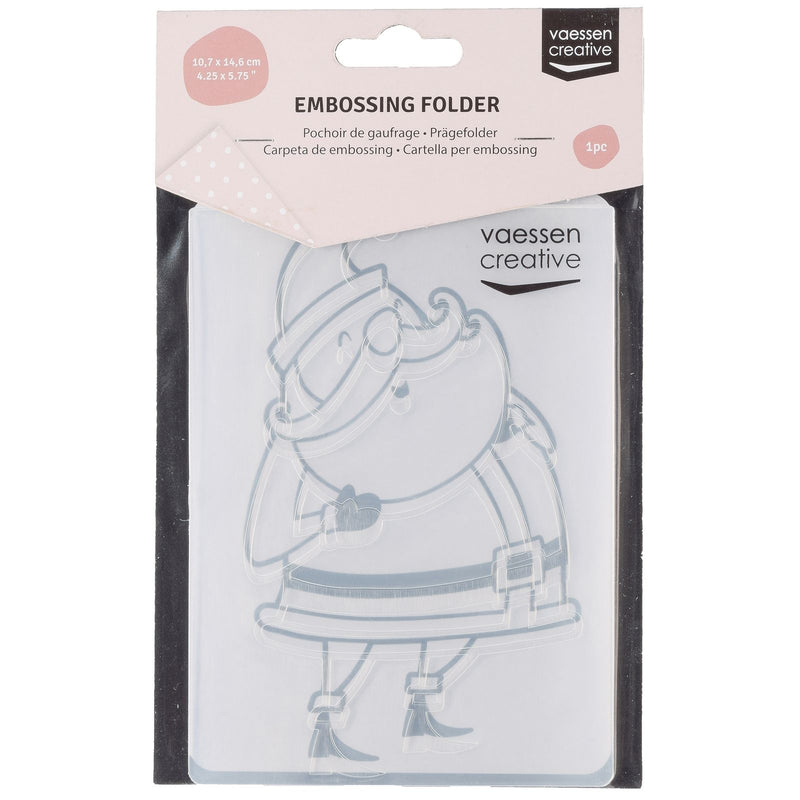 Vaessen creative • carpeta de estampado Papá Noel