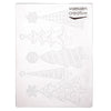 Vaessen creative • carpeta de estampado Árboles de Navidad