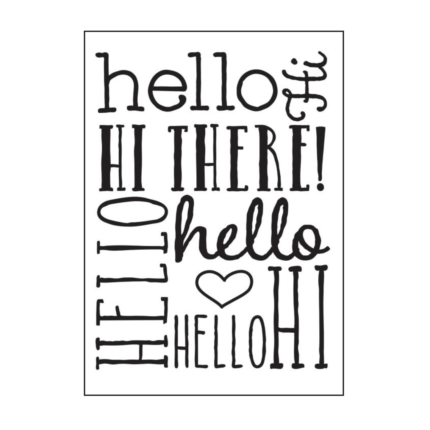 Vaessen creative • carpeta de relieve fondo hola