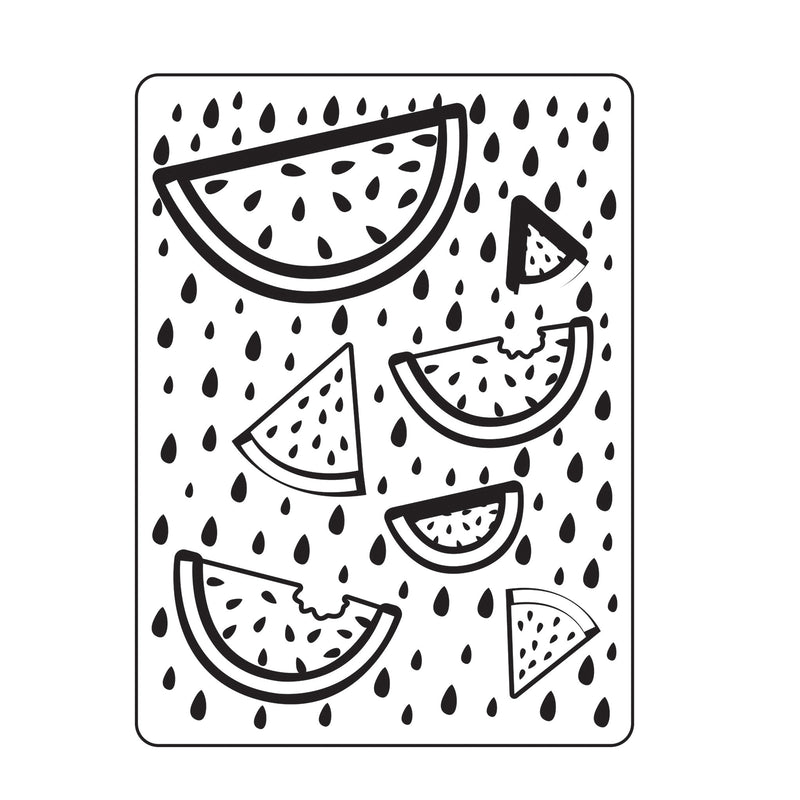 Vaessen creative • carpeta de estampado de frutas