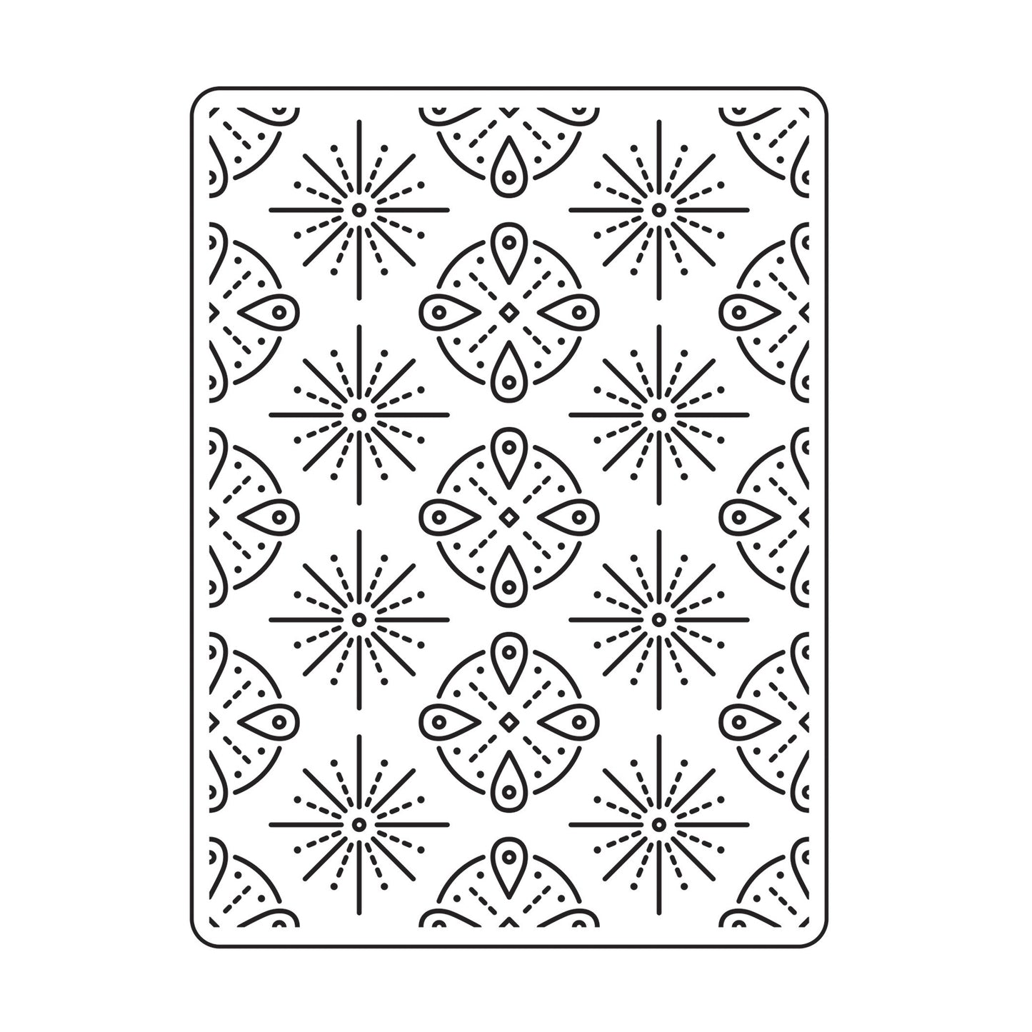 Vaessen creative • cartella per goffratura tribale