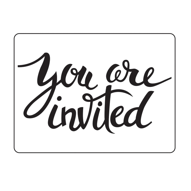 Vaessen creative • cartella per goffratura sei invitato