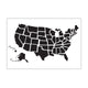 Vaessen creative • embossing folder us kaart