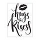 Vaessen creative • embossing folder hugs kisses