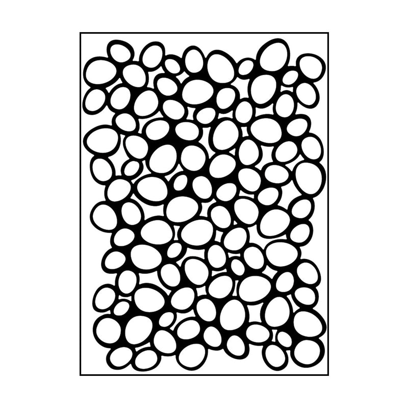 Vaessen creative • embossing folder kiezelstenen