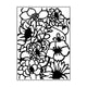 Vaessen creative • carpeta de estampado flores grandes