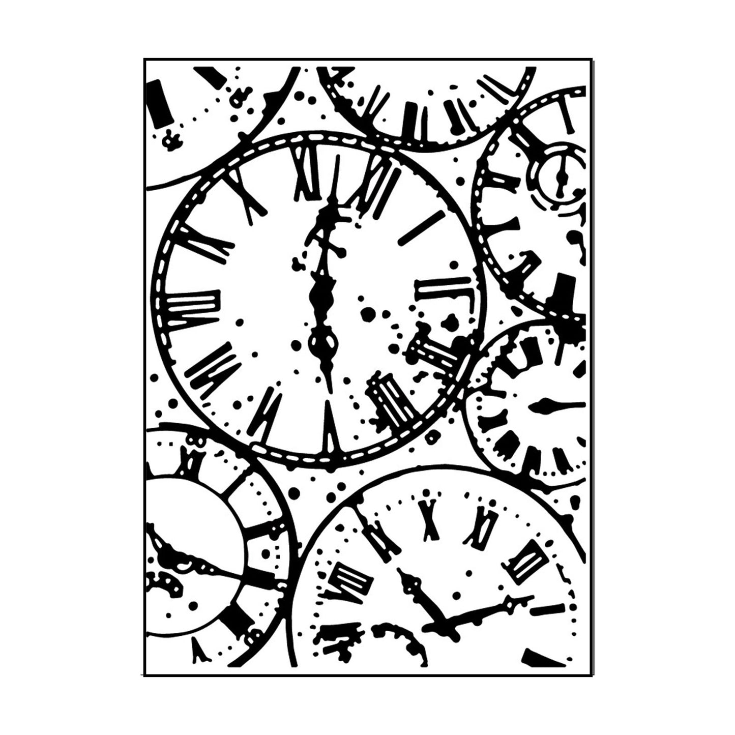 Vaessen creative • relojes de carpetas en relieve