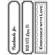 Vaessen creative • embossing folder with love 3st.
