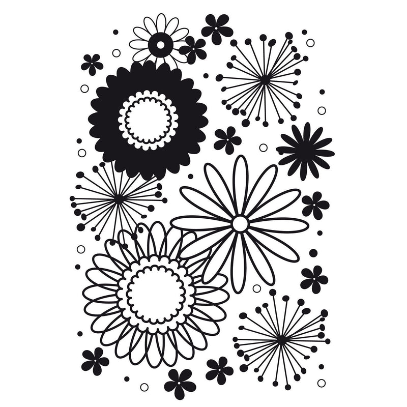 Vaessen creative • cartella per goffratura con motivo floreale