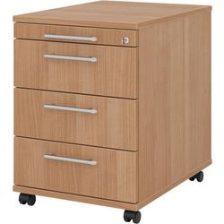 Bach mobile drawer unit 3 drawers 42.8 x 56 x 59 cm walnut central locking