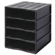 Set cassettiera impilabile paperflow nero 3289716