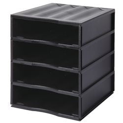 Set cassettiera impilabile paperflow nero 3289716