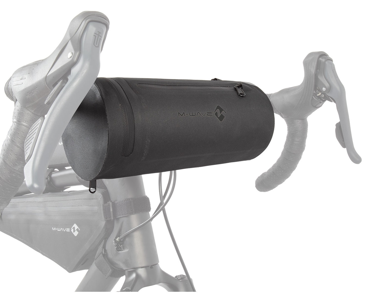 Messingschlager stuurtas m-wave rough ride ii 3 liter - zwart