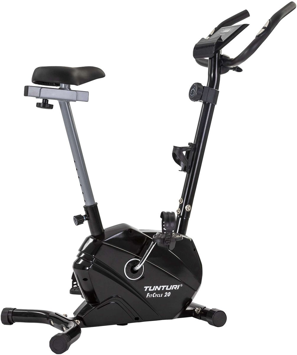 Bicicleta estática Tunturi fitcycle 20 - bicicleta estática - bicicleta estática con 8 niveles de resistencia - equipada con soporte para tableta y ruedas de transporte