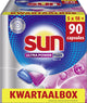 Sun - pastiglie lavastoviglie - ultra power plus - all-in 1 - 90 capsule - scatola trimestrale
