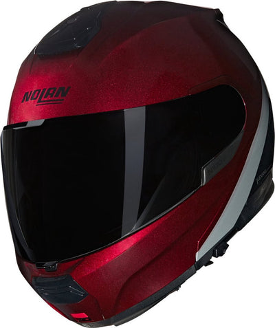 Casco Nolan n100-6 verniciatura special 341 visceral rosso nero lucido system - taglia xl - casco