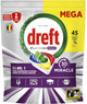 Dreft platinum miracle all in one vaatwastabletten - 30 minute miracle - 45 stuks