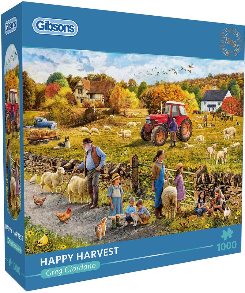 Gibsons - happy Harvest (di greg giordano) - 1000 pezzi 68×49 cm (l×a) - puzzle per adulti