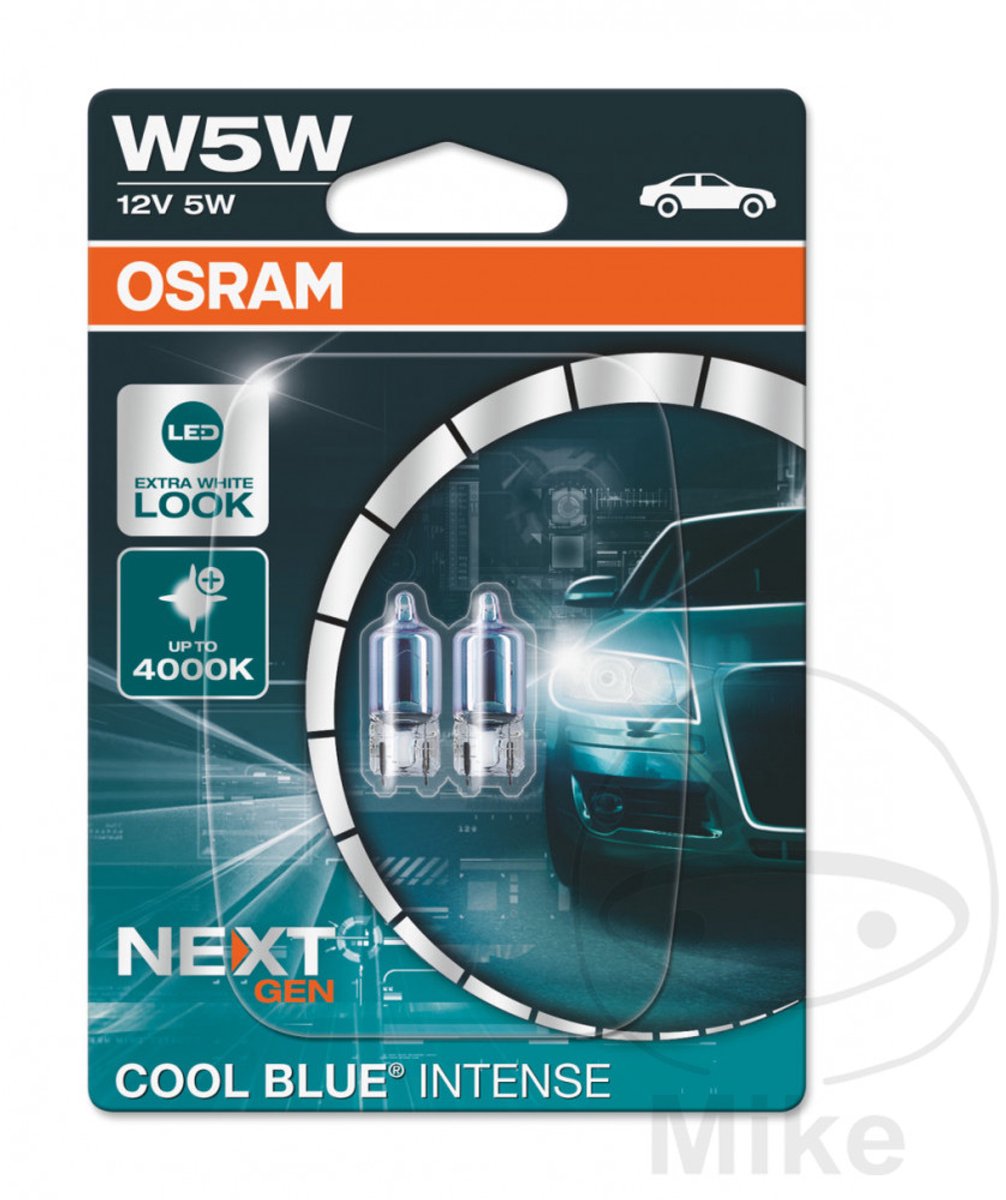 Conjunto Osram cool blue intenso (próxima generación) w5w-t10 2825cbn