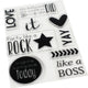 Vaessen creative • love it clear stamps engelse teksten 9st.