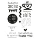 Vaessen creative • love it clear stamps engelse teksten 7st.