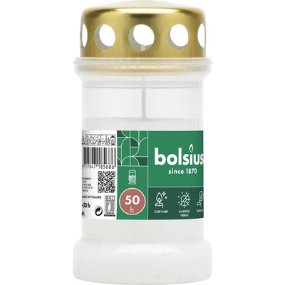 Bolsius crema ligera conmemorativa con tapa
