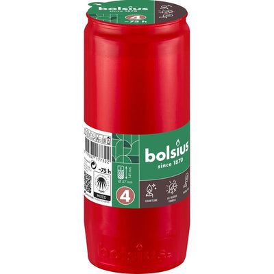 Bolsius luce tombale compo n.4 rossa