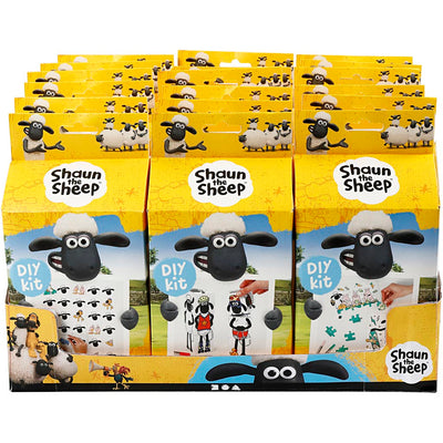 Mostrador de la oveja Shaun con juegos de bricolaje, 18 juegos 1 caja