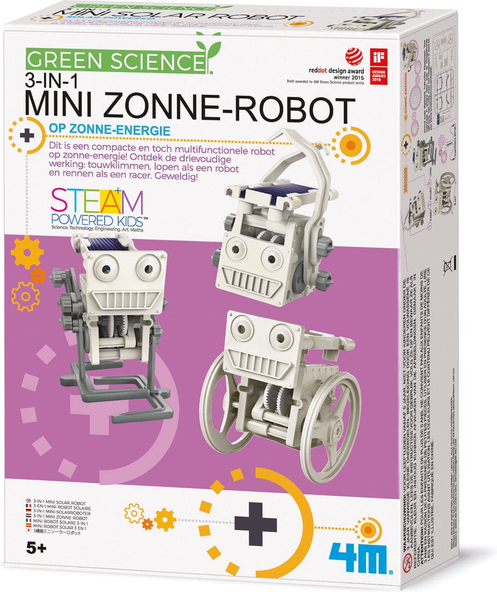 4m kiti kidzlabs -3 in 1 mini robot solare
