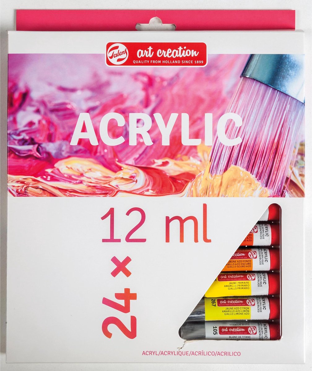 Pittura acrilica Talens Art Creation 24 tubi da 12 ml