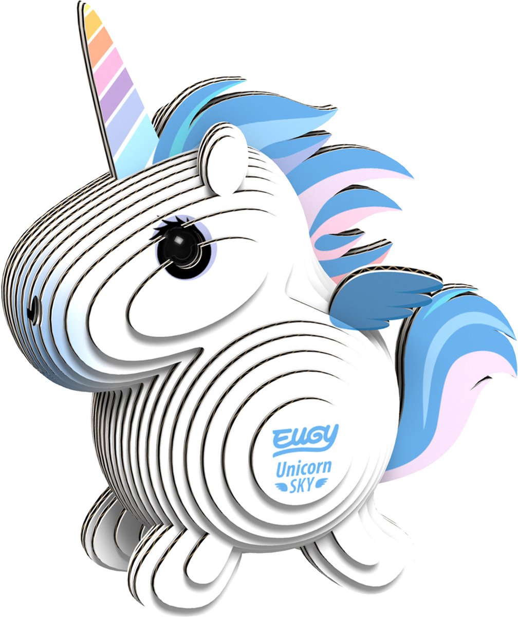 Puzzle 3D Eugy - Cielo di unicorno - Figure fantasy - Resistente - Collezionali tutti - 6 anni