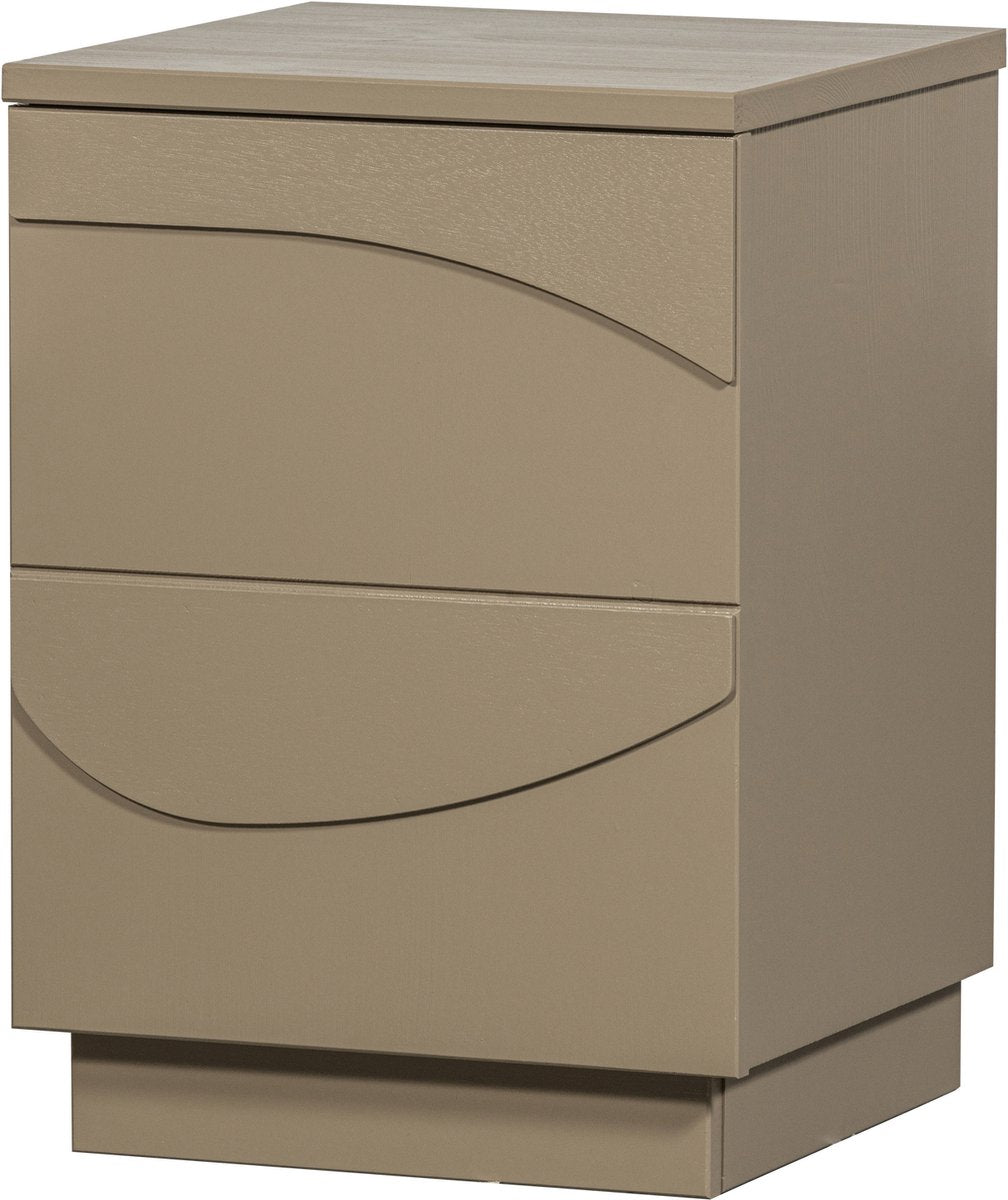 Woood teo nachtkastje - grenen - mud - 50x36x35