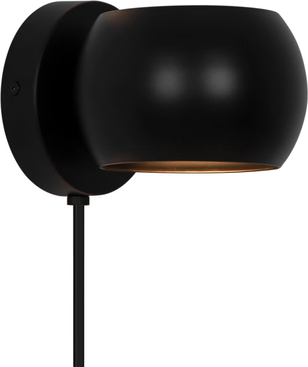 Nordlux belir-wandlamp-e14-zwart