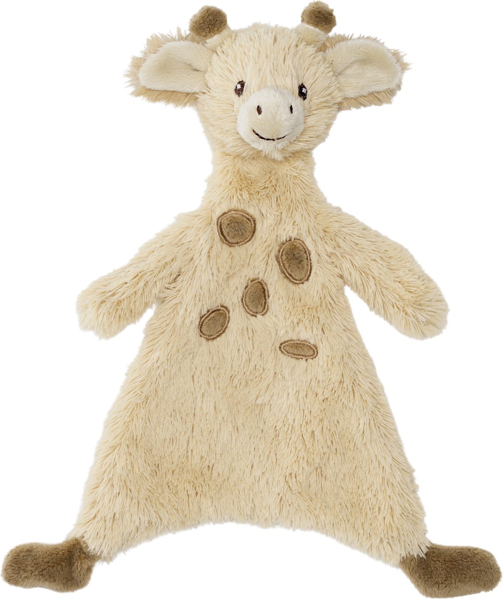 Happy horse giraf gus knuffeldoek 26 cm - beige - baby cadeau