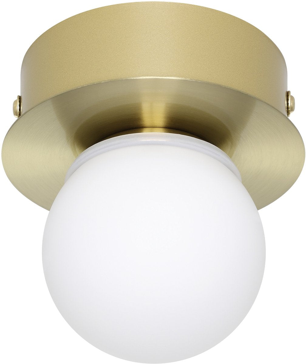 Eglo mosiano wandlamp - plafondlamp - spiegellamp - badkamer - led - ø 11 cm - goud wit