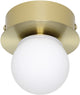 Eglo mosiano wandlamp - plafondlamp - spiegellamp - badkamer - led - ø 11 cm - goud wit