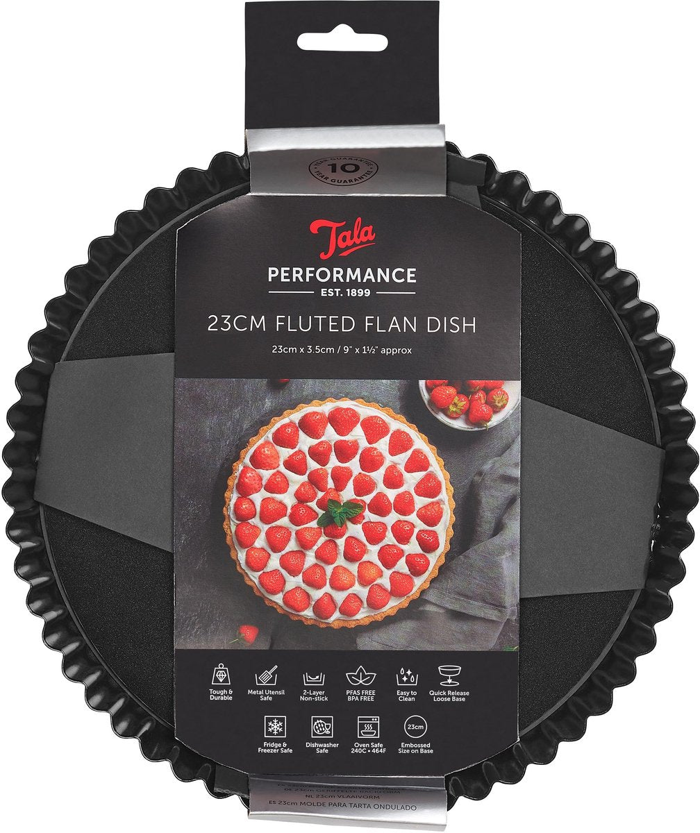 Tala performance - molde para quiche con fondo suelto - 23 cm - apto para horno - revestimiento antiadherente - sin pfas