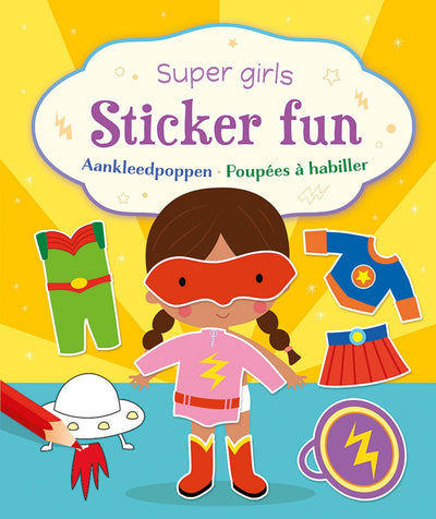 Deltas Super Girls Sticker Fun Dressing Dolls Bolls Book