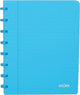 Cuaderno de moda Atoma, ft a5, 144 páginas, cuadros 5 mm, turquesa transparente