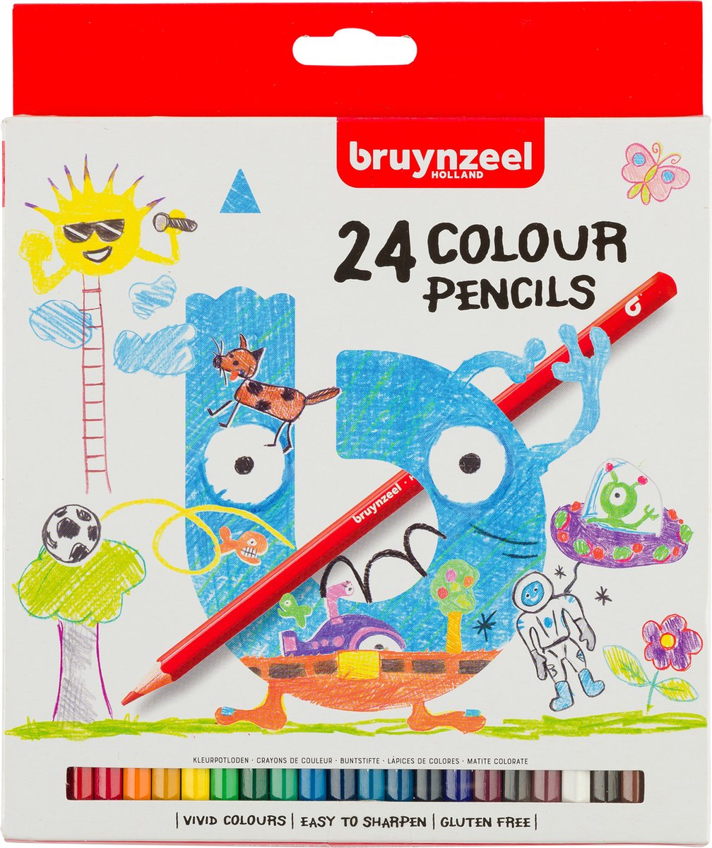 Bruynzeel Kids Colored Pencils, 24st.