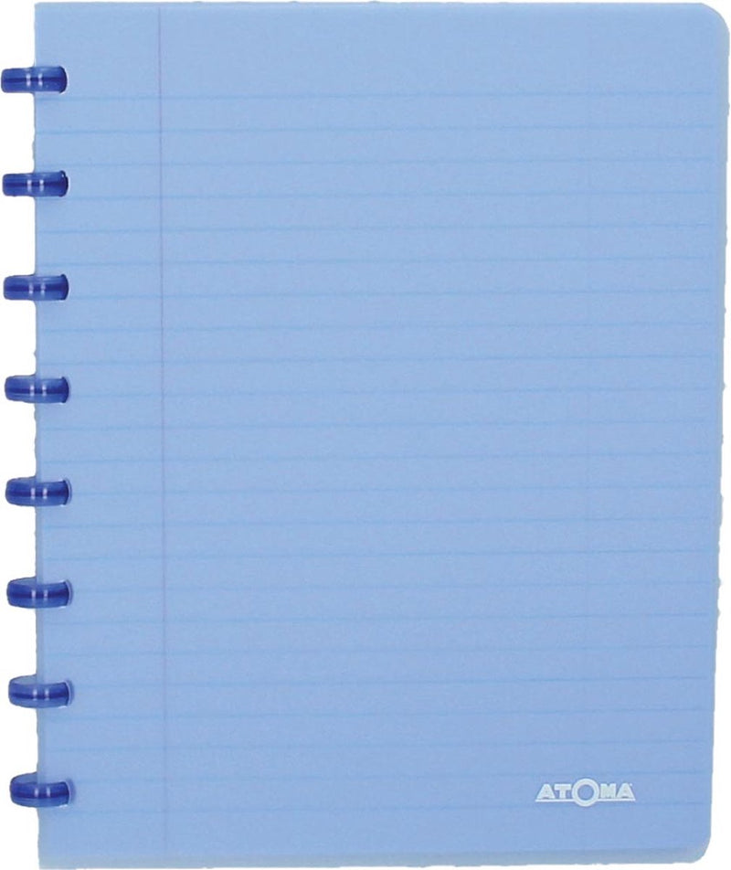 Atoma cuaderno de moda, ft a5, 144 páginas, rayado, azul transparente 1 pieza