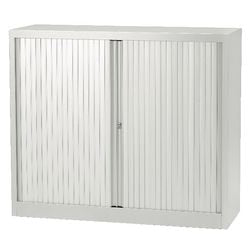 Armadio con anta a rulli bisley et412102slg4 ripiani acciaio serratura 120x43x103 grigio